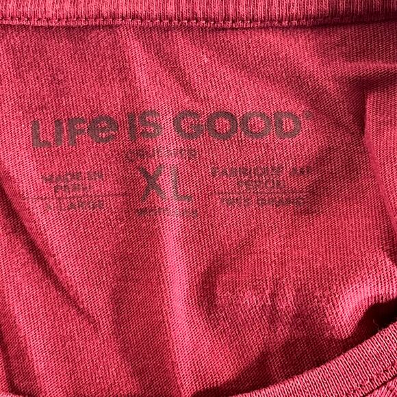 Life is Good Short Sleeve Christmas t-shirt Holiday Chillin w/My Gnomies Gnomes - Picture 5 of 6